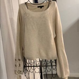 Ivory cropped sweater